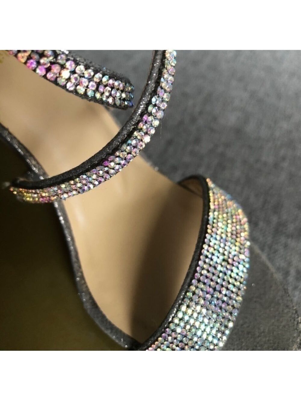 Thalia Sodi Women’s Dress Sandals Shoes Sparkling Golden Wedding Party Heels 6.5 - Picture 11 of 17